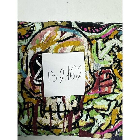 Marc Ecko Black Cotton Men’s Skull Paint T-Shirt Size L - Picture 11 of 11